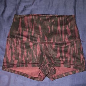 Lululemon high waisted spandex shorts